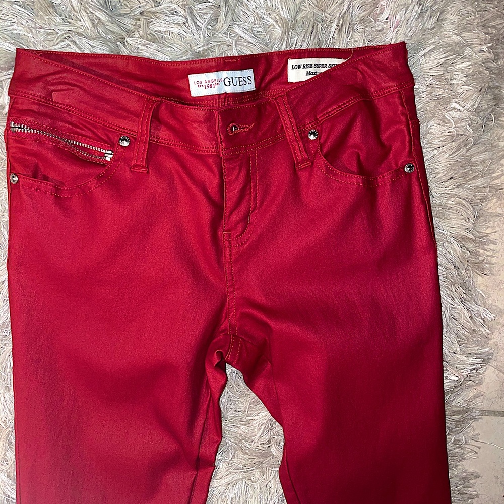 Guess low rise skinny fit liquid jeans
